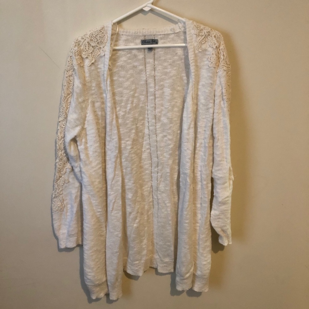 Olivia Sky long lace cardigan